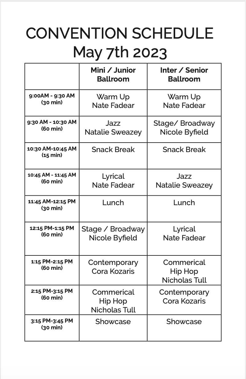 The One Dance Convention The One Dance Experience